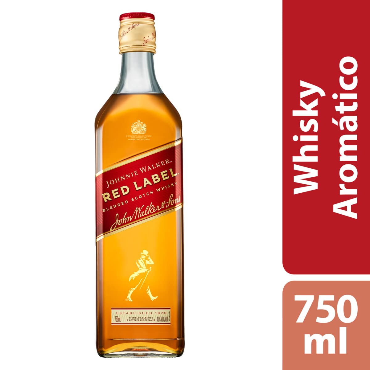 Whisky Johnnie Walker Red Label 750ml | Amazon.com.br